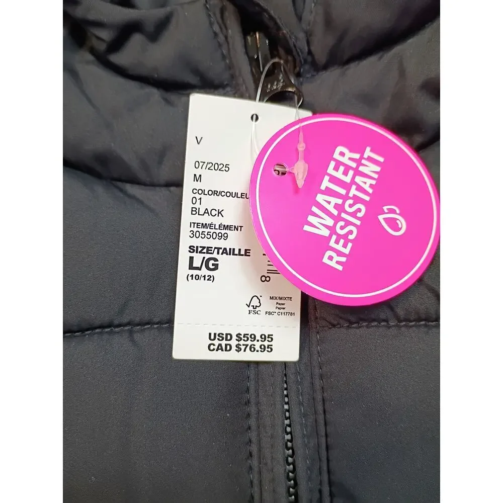 The Children's Place Black Puffer Jacket - Girls L (10/12) - Picture 2 of 7